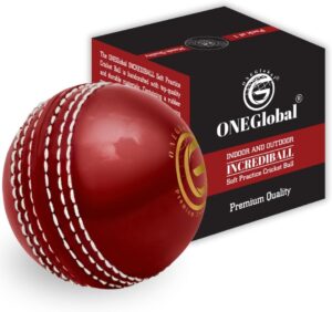 Incrediball Soft Practice Cricket Ball 1-Pack Red