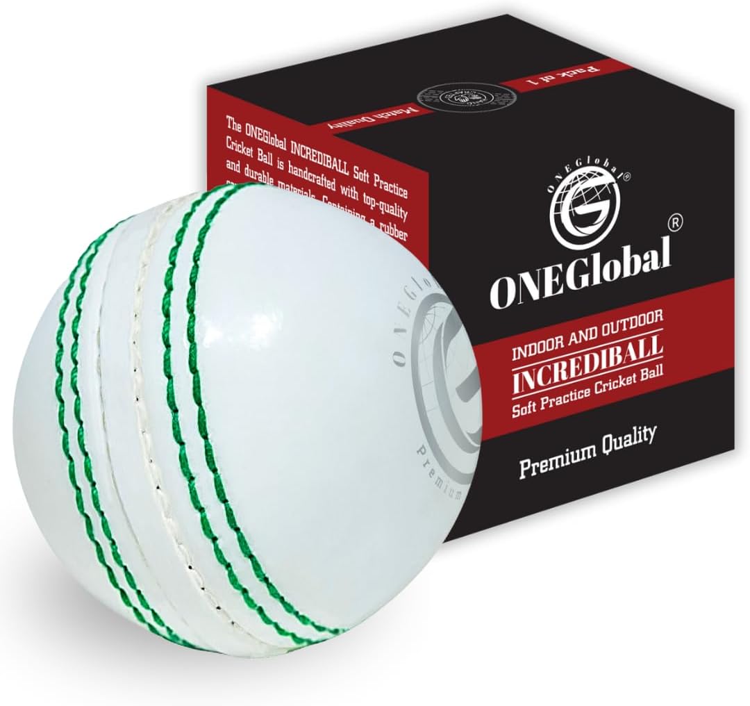 Incrediball Soft Practice Cricket Ball 1-Pack White
