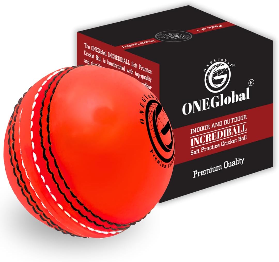 Incrediball Soft Practice Cricket Ball 1-Pack Orange