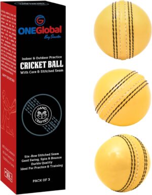 Incrediball Soft Practice Cricket Ball 1-Pack Yellow