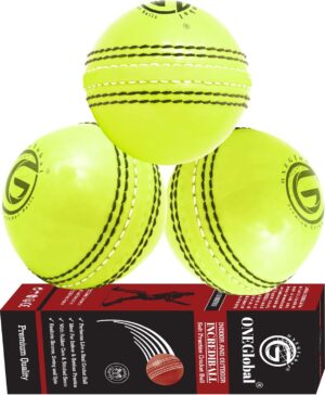Incrediball Soft Practice Cricket Ball 3-Pack Fluoro Yellow